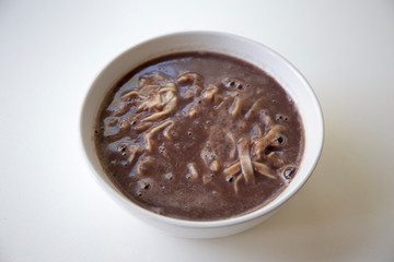 Korean food red bean noodle