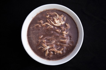 Korean food red bean noodle