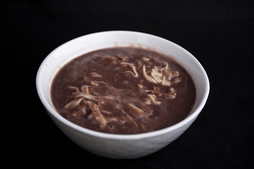 Korean food red bean noodle