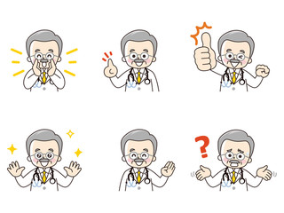 医師の男性セット