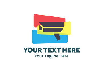 cctv logo creative illustration vector of graphic , cctv logo illustration vector , vector of surveillance camera logo illustration for logo identity and business