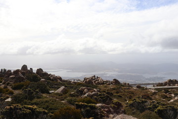 Fototapeta na wymiar Panoramic view from Mont Wellington