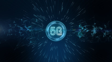 5G connectivity of digital data and conceptual futuristic information technology using artificial intelligence AI