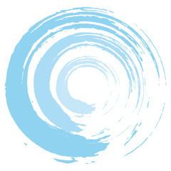 毛筆で描いた丸の背景イラスト