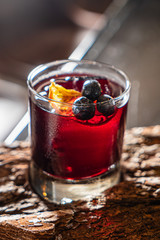 creative cocktail in the bar