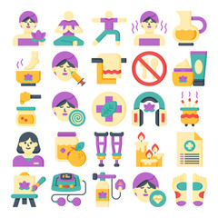 Obraz premium Therapy icons packs
