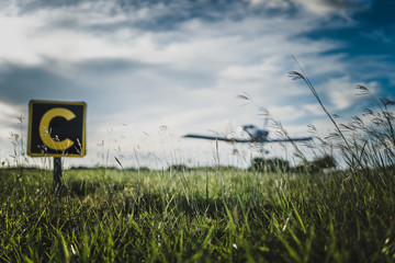 Fototapeta premium plane taking off
