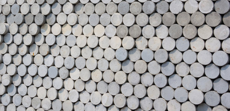 Concrete cylindrical samples for concrete mixes testing