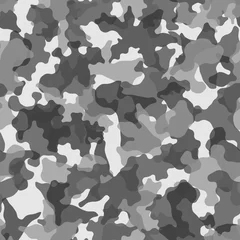 Wall murals Grey Camouflage seamless pattern background. Classic clothing masking camo print