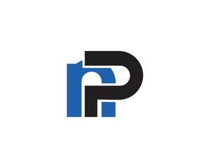 Letter PN, NP initial logo template creative design