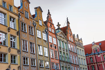 Fototapeta premium Old historical building architecture facade in Gdansk