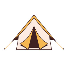 Camping Tent Line Icon