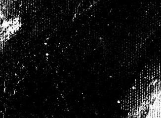 Abstract composition for design elements. Black and white painting on canvas with brush strokes. Abstract art background. Vector.