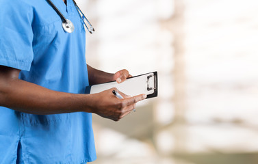 African doctor portrait