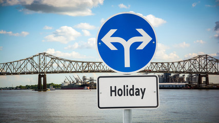 Street Sign to Holiday