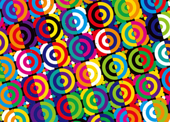 背景　模様　レトロ　円