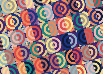 背景　模様　レトロ　円