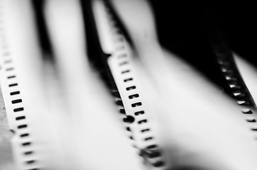 Nahaufnahme eines alten Filmstreifens