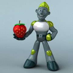 Green Robot - 3D Illustration