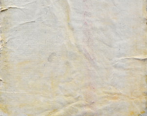 Old Paper texture. laminated paper on canvas. oil paint.