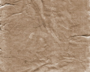 Old Paper texture. laminated paper on canvas. oil paint.