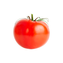 Tomato. Fresh vegetable isolated over white background.