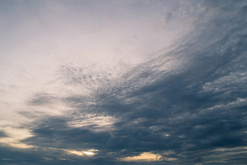 Obraz premium Dark Sky with cloud at Phuket, Thailand in the evening.