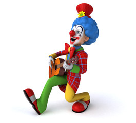 Fun clown - 3D Illustration