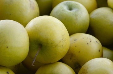 Apples on the market. Fresh organic red apples from the local farmers market. Apples background background texture seasoning Apples for sale. 