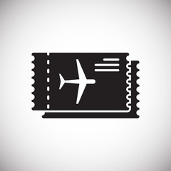 Airport related icon on background for graphic and web design. Simple vector sign. Internet concept symbol for website button or mobile app.