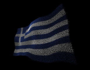 Fluttering flag graphic,Greece