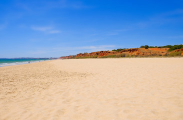 Beach Praia da Falesia in Algarve Region, Portugal.