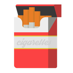 Cigarettes isolated on white background