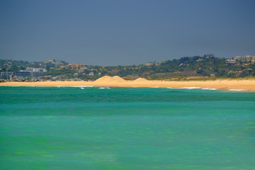 Beach Alvor Poente in Algarve, Portugal.