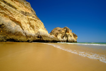 Beach Alvor Poente in Algarve, Portugal.