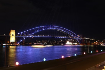 Harbor bridge by night. VIVID
