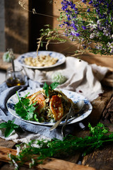 Cauliflower and Halloumi Salad.