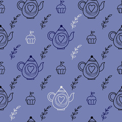 Kitchen pattern seamless design graphic