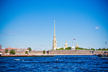 dome of an old building against the blue sky