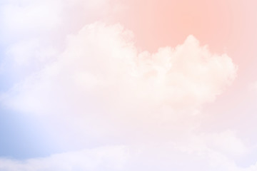  cloud background with a pastel colour