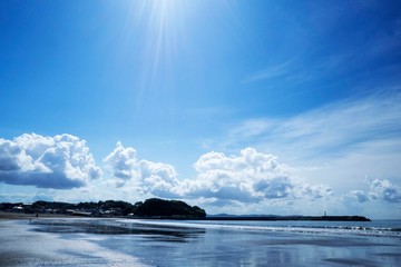 空と海と砂浜