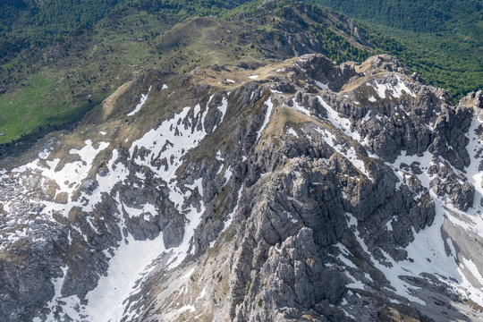 Zuccone Campelli crags from above, Orobie,  Italy