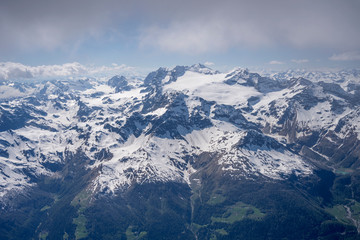 Bernina range from east, Grisons, Switzerland