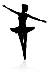 A high quality detailed silhouette of a ballet dancer dancing © Christos Georghiou