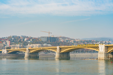 Margaret Bridge and River Danube