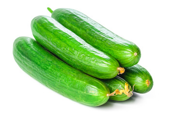 Cucumber isolated on white background