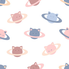 Cat planet pattern