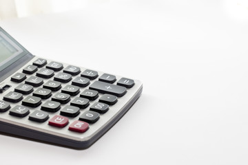 Isolated calculator on the white background.