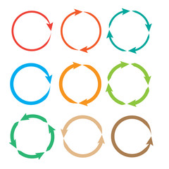 Arrow pictogram refresh. Reload and rotation loop sign.