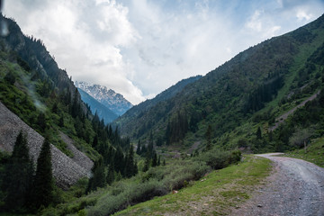 Fototapeta na wymiar Valley in Kyrgyzstan